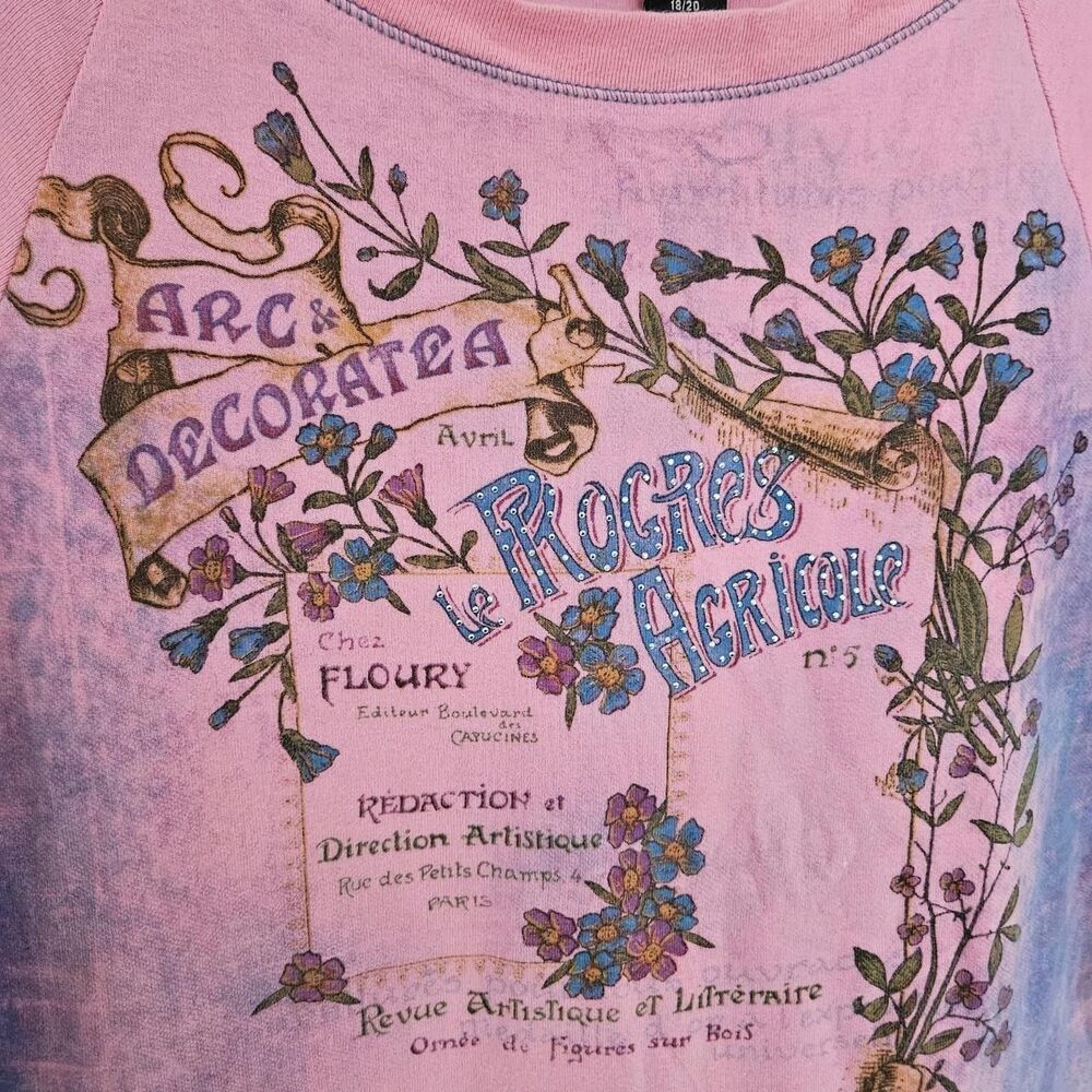 y2k boho festival pink bling tee plus size